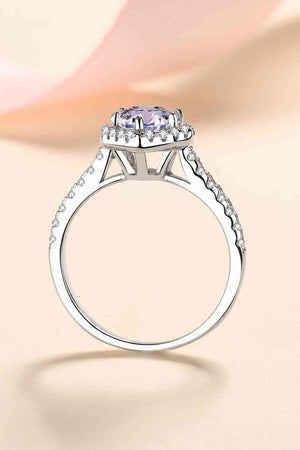 1 Carat Moissanite Heart-Shaped Ring